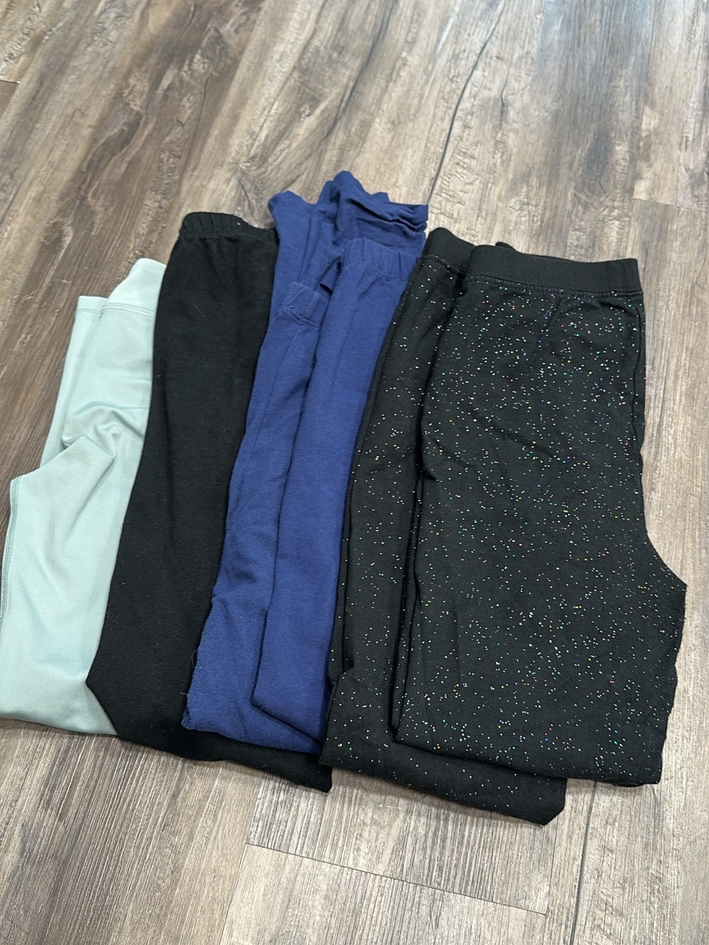 Assorted Women's Leggings Pack - Black, Navy, Mint, Sparkle